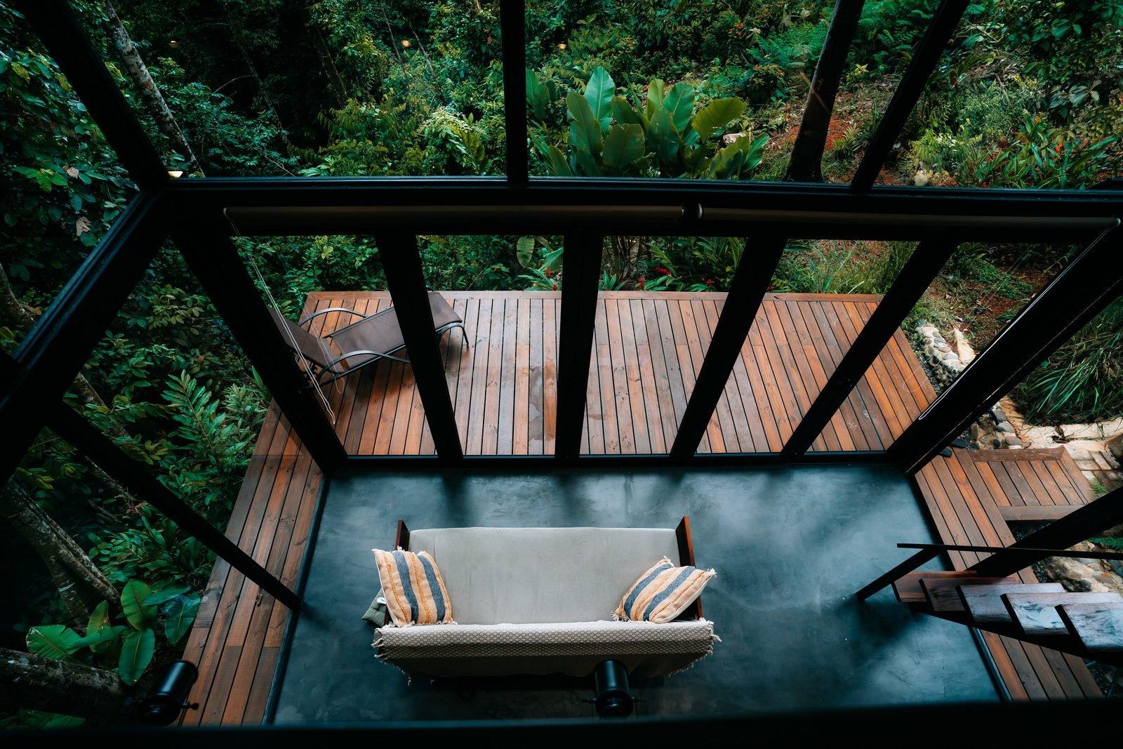 The Cabin — forest exterior